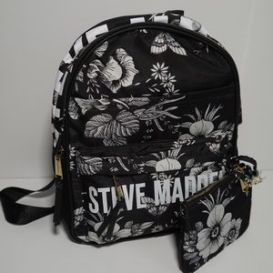 Steve Madden Floral Backpack + Wallet W/ Tags